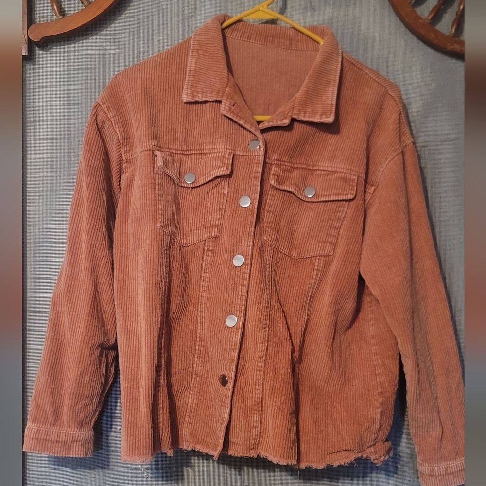 Women's Corduroy Jacket in Dusty Canyon Rust